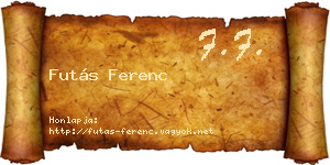 Futás Ferenc névjegykártya